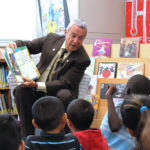 BC Education Minister Peter Fassbender at Mary J. Shannon Elementary school.